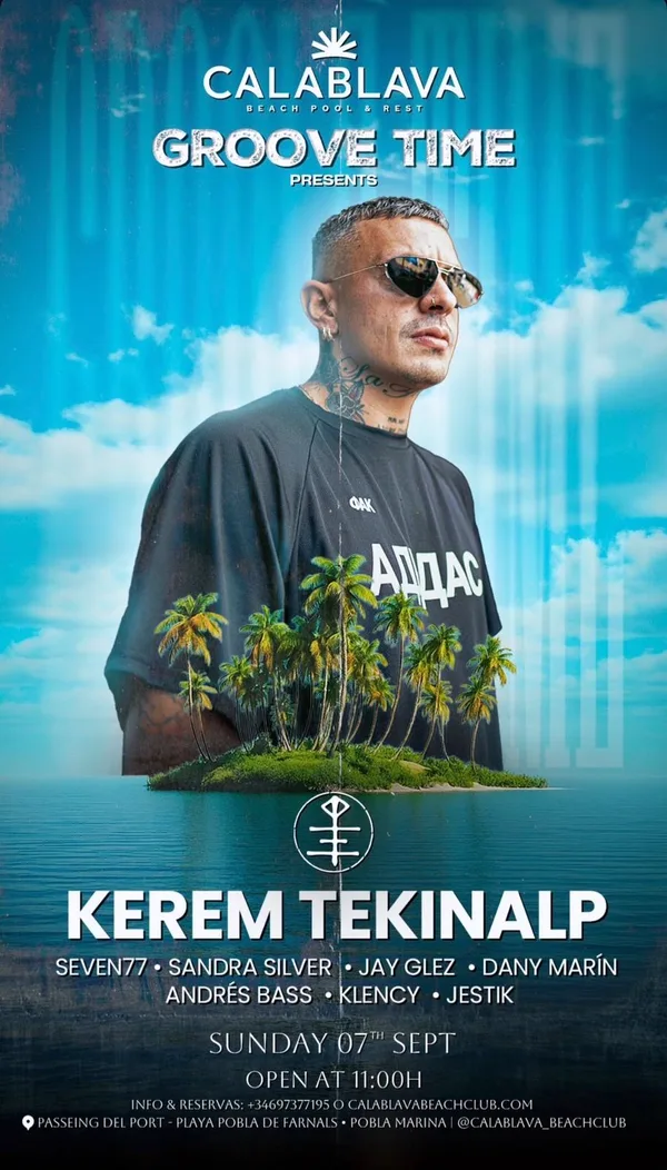 Official flyer: Groove Time presents Kerem Tekinalp