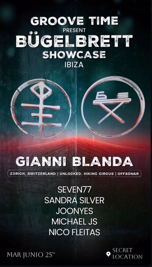 Official flyer: Groove Time presents Bügelbrett Showcase